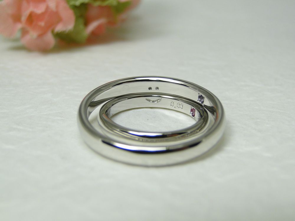 デザイン例 二人で手作り結婚指輪 マリッジリング 工房南十字星