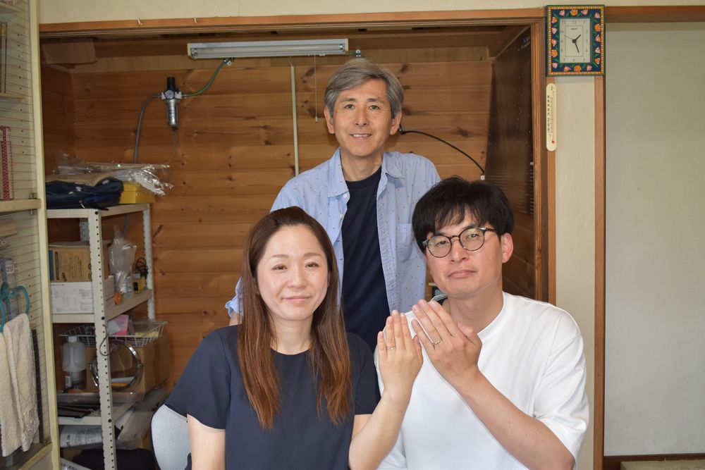 お客様と店主の写真